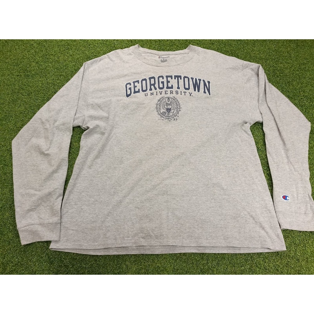 Georgetown Hoyas Shirt Men XL Heather Gray Champion Athleticwear NCAA Basketball